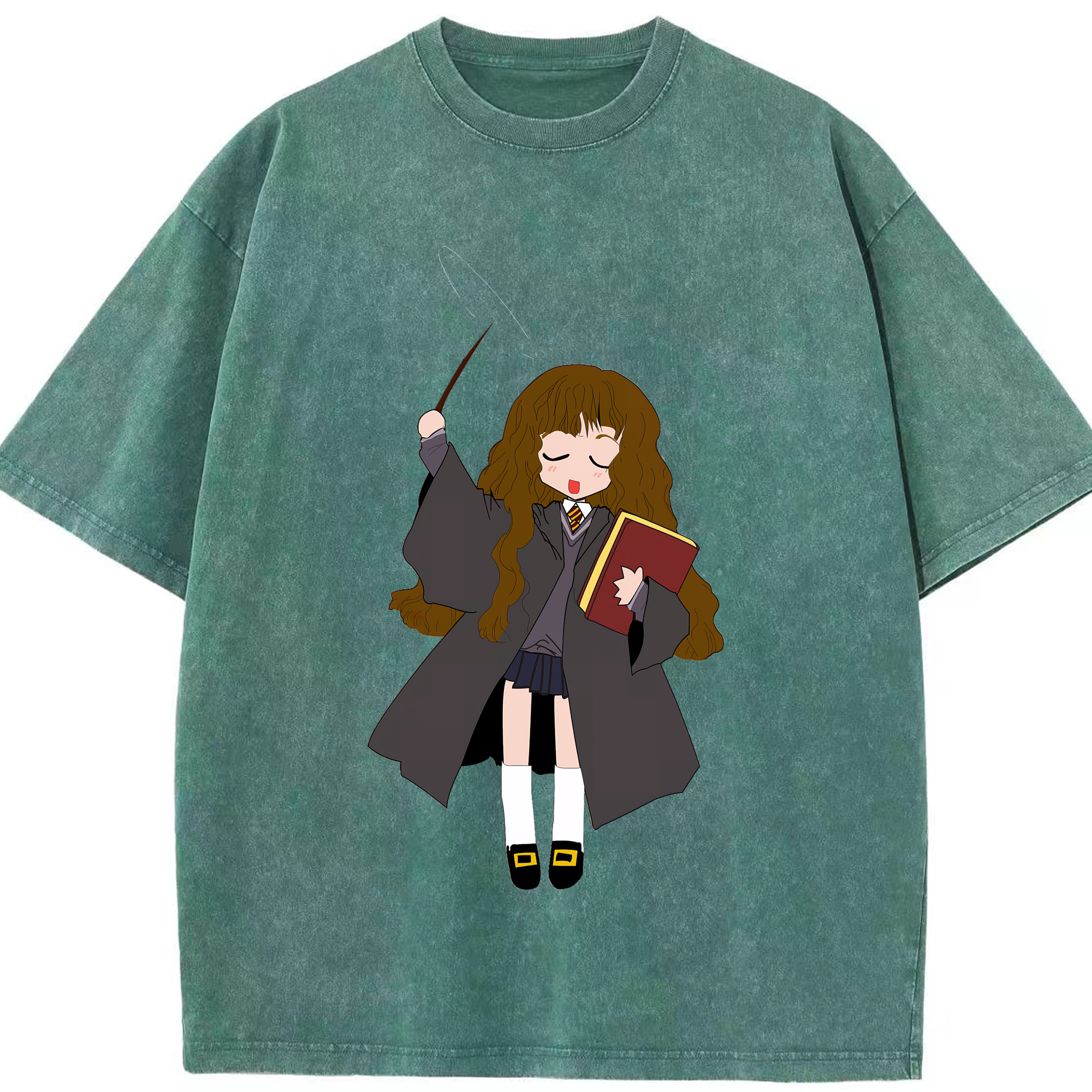 （画像用） Harry Potter ハリー・ポッターシリーズ 綿100% ヴィンテージ風 半袖Tシャツ（フロントプリント）